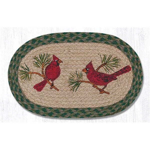 Capitol Importing Co 10 x 15 in. Cardinals Printed Oval Swatch 81-365C